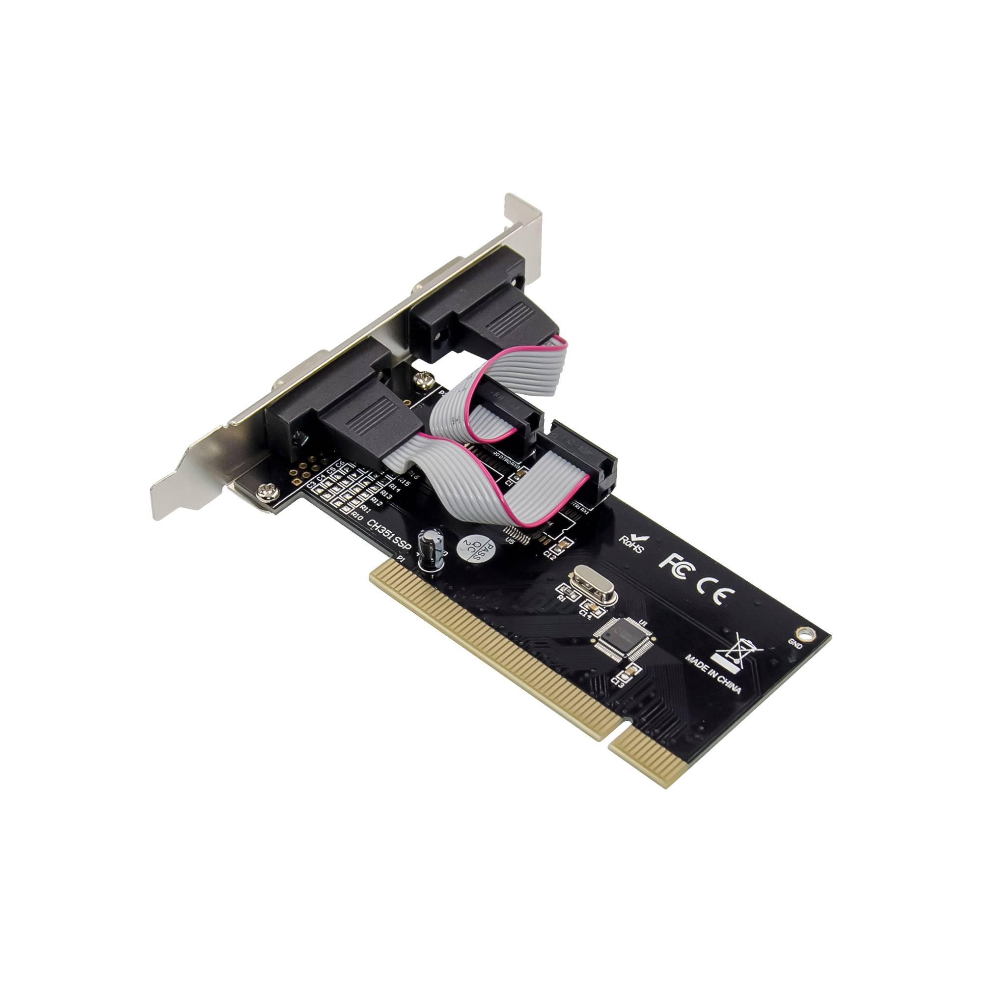 InLine Schnittstellenkarte 2x 9pol seriell PCI 2 Mbps Centronics 1284 Parallel PS/2 RS-485 RS-232