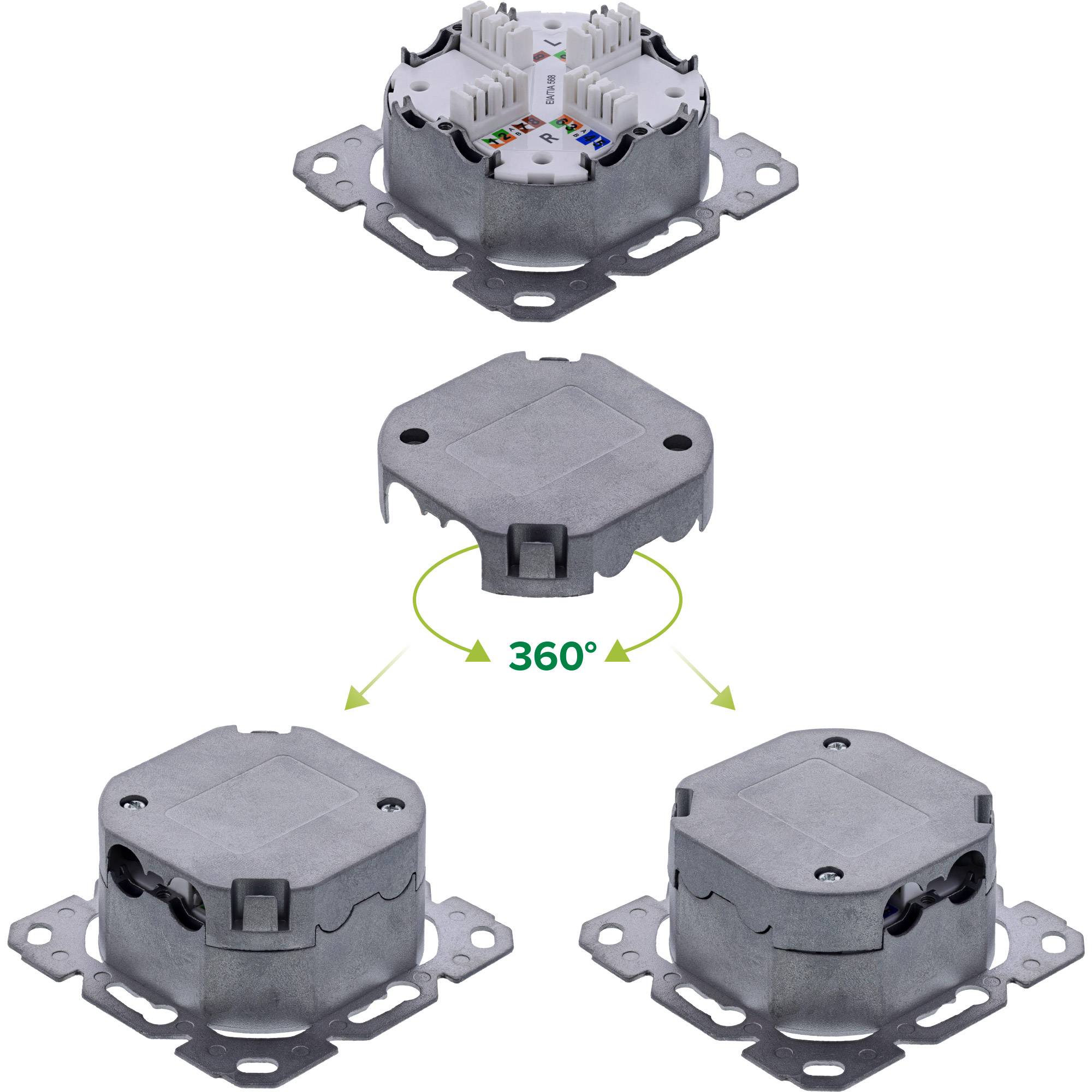 Ein schwarzer und silberner BNC-Stecker mit grünen Schraubklemmen auf der gegenüberliegenden Seite, verwendet zum Verbinden von Koaxialkabeln mit Drähten in elektronischen Anlagen.