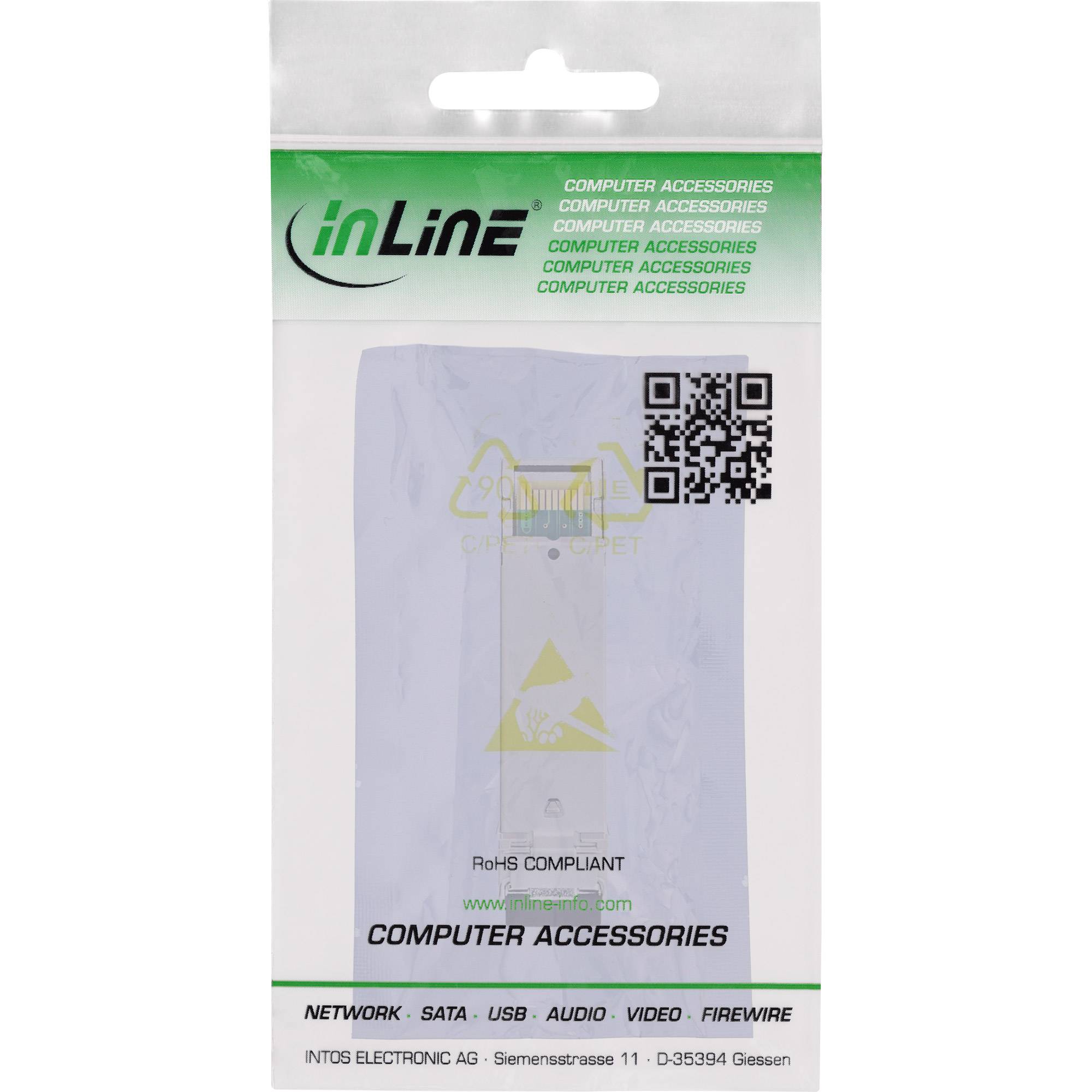 INLINE - SFP Modul LWL LX 1310nm Singlemode mit LC Buchsen - 10km - 1,25Gb/s