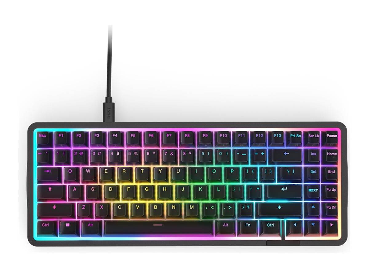 NZXT Function Elite - Tastatur - TKL - hintergrundbeleuchtet - USB - QWERTZ - Deutsch - Tastenschalter: NZXT Magnetic Sw