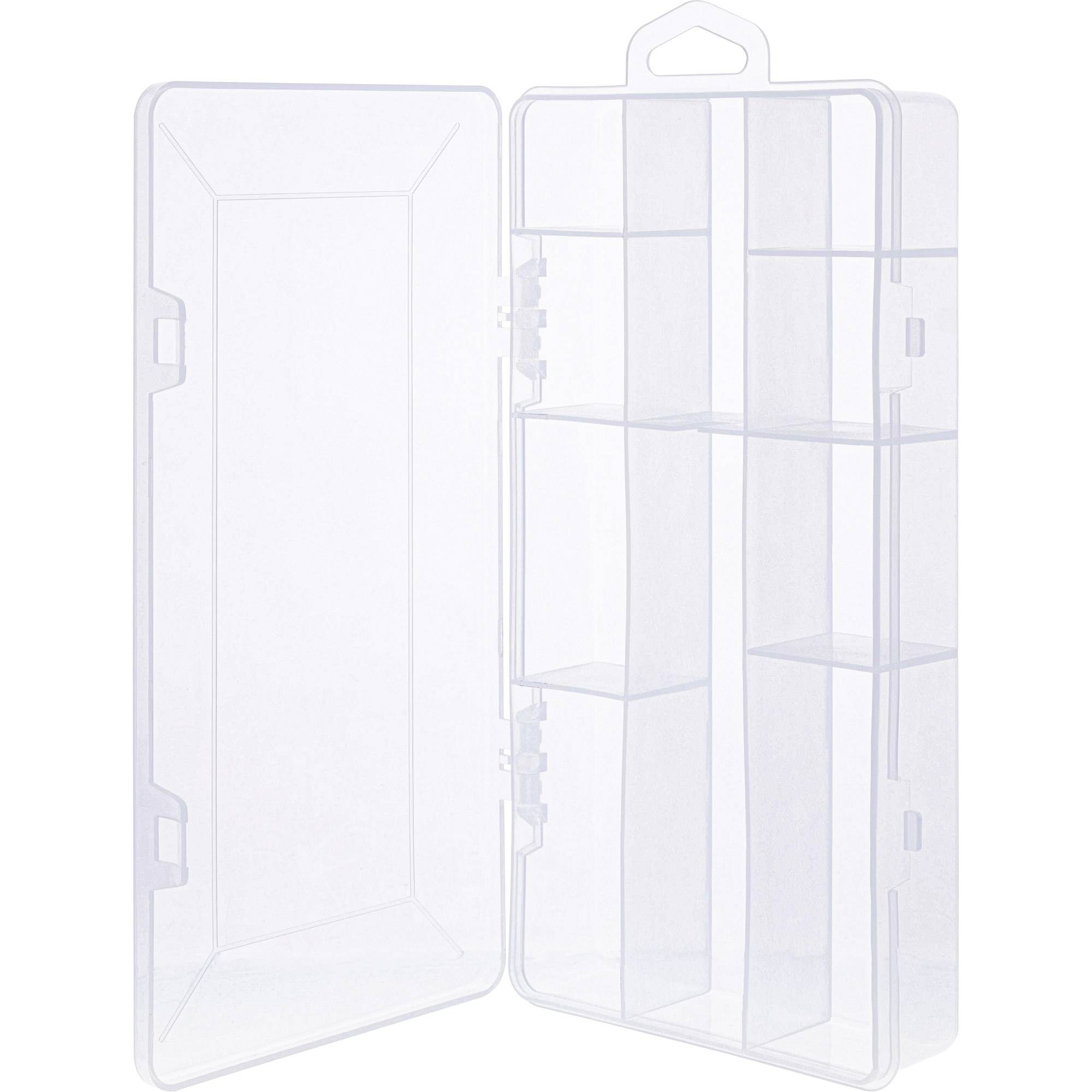 INLINE - Kleinteilebox - 10 Fächer - Abmessungen: 206x107x33mm - transparent
