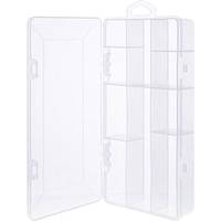 INLINE - Kleinteilebox - 10 Fächer - Abmessungen: 206x107x33mm - transparent