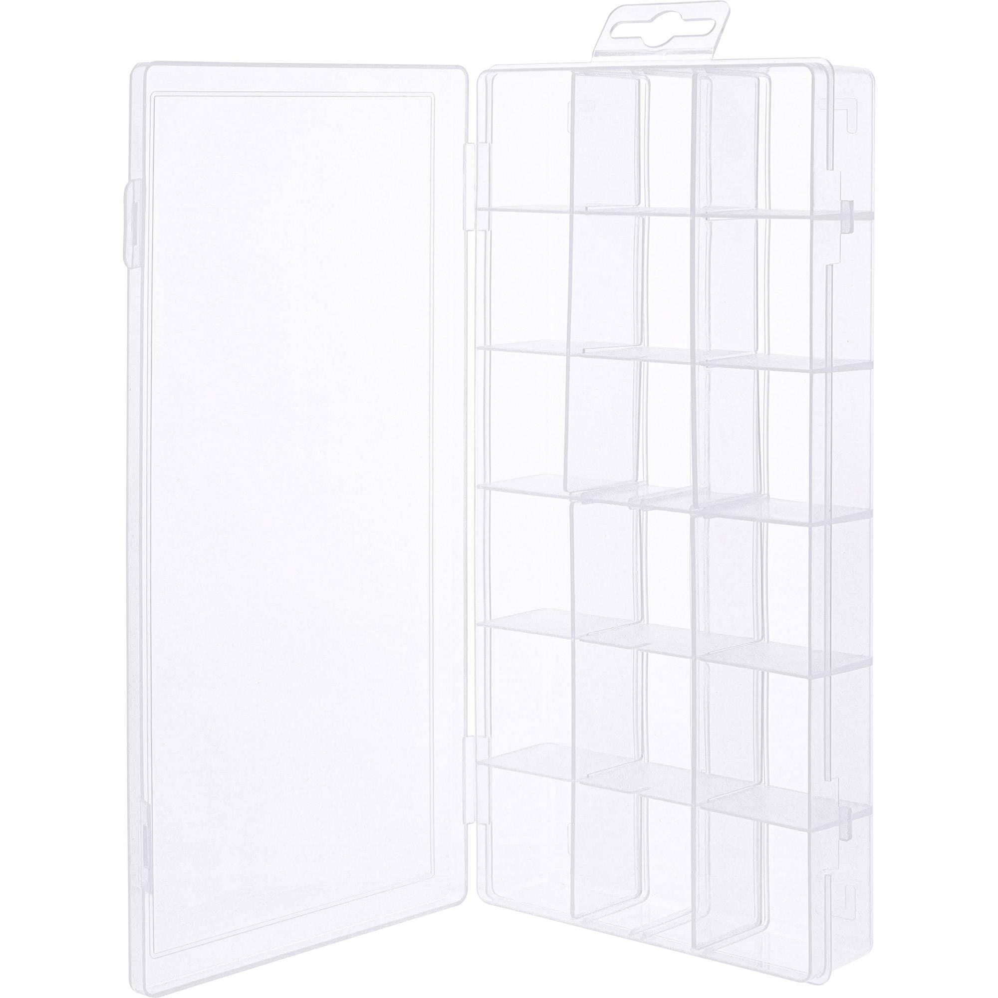 INLINE - Kleinteilebox - 18 Fächer - Abmessungen: 207x110x27mm - transparent