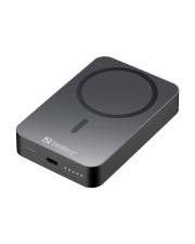 Sandberg 1000 ALU - Induktive Power Bank - Li - 10000 mAh - 38.5 Wh - 20 Watt - 3 A (24 pin USB-C)