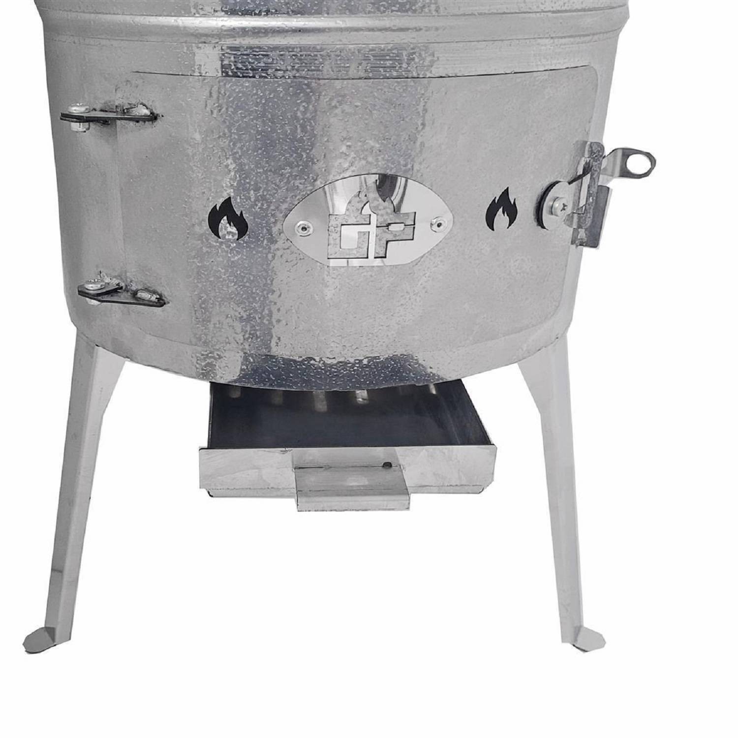 Utschak Aidos Edelstahl 1,5 mm mit Kazan aus Gusseisen 10L