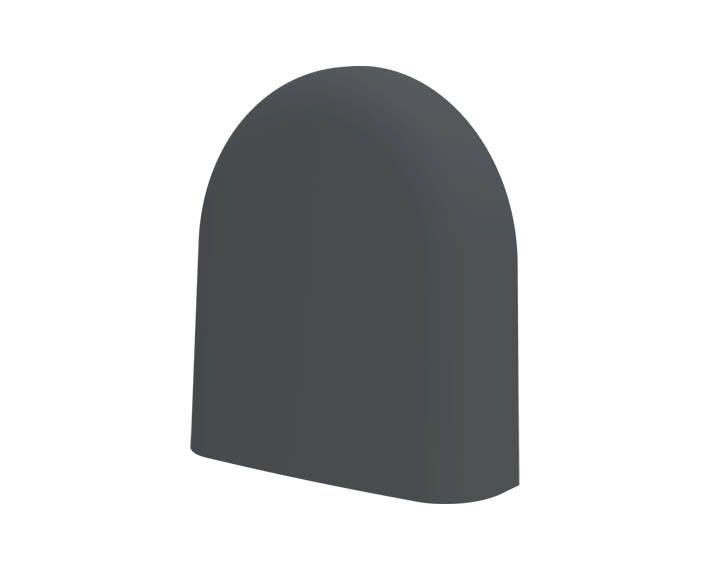 Pluggit Außenblende anthrazit Kunststoff, iconVent 160 - ICV160-EABA