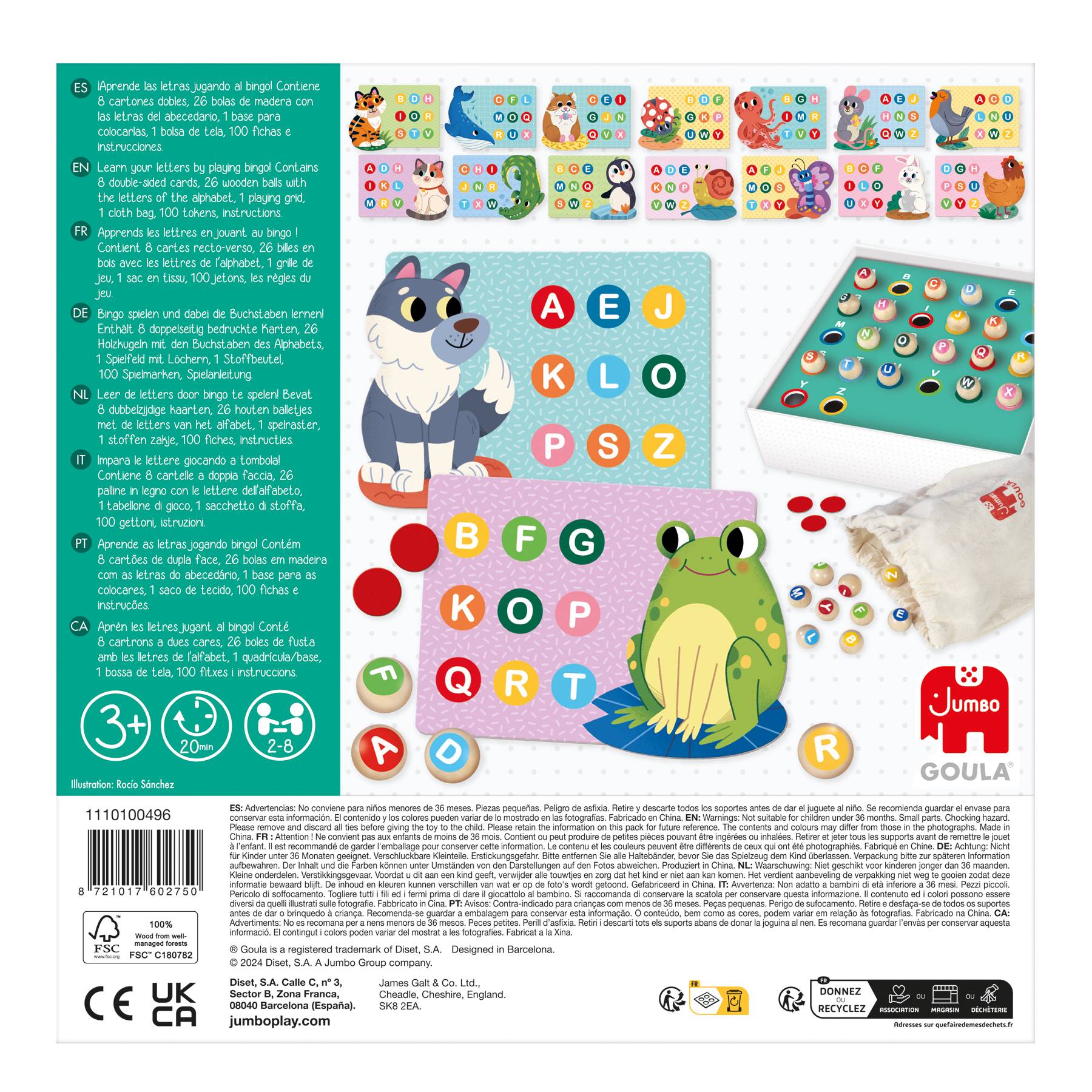 Goula. Alphabet Bingo, Kinderspiel