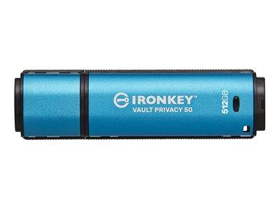 KINGSTON 512GB IronKey Vault Privacy 50 Eingabe / Ausgabe USB-Stick