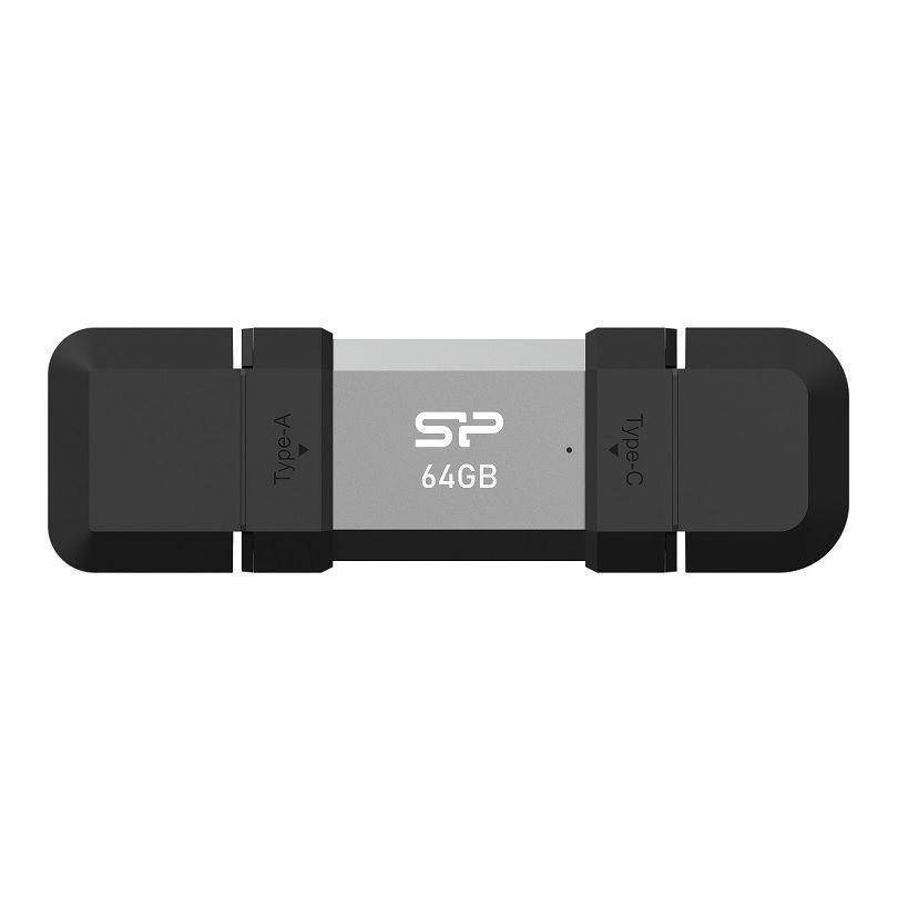 Silicon Power USB-Stick 64GB USB3.2 + Type C C51 Black Eingabe / Ausgabe
