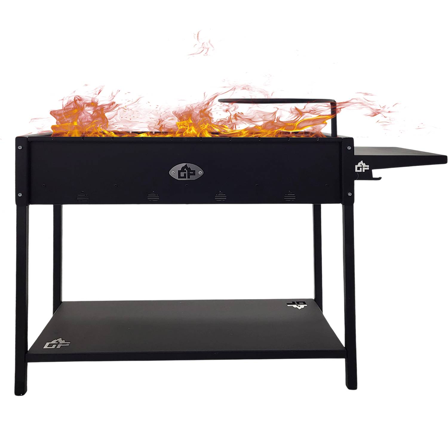 Mangal Batyr XL Schaschlikgrill 100cm mit Ablage und Topfhalter