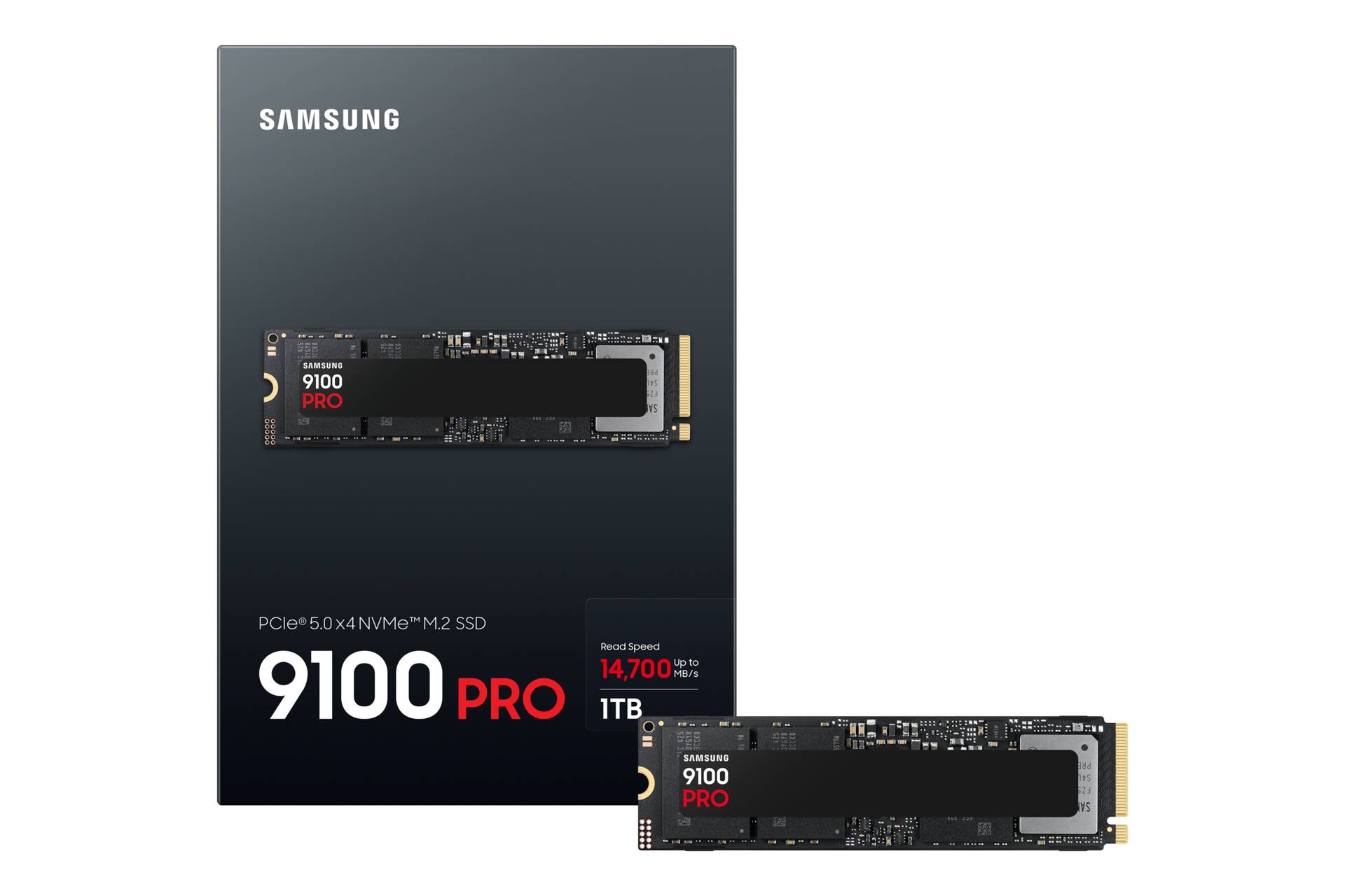 Samsung 9100 PRO MZ-VAP1T0 - SSD - verschlüsselt - 1 TB - intern - M.2 2280 - PCI Express 5.0 x4 (NVMe)
