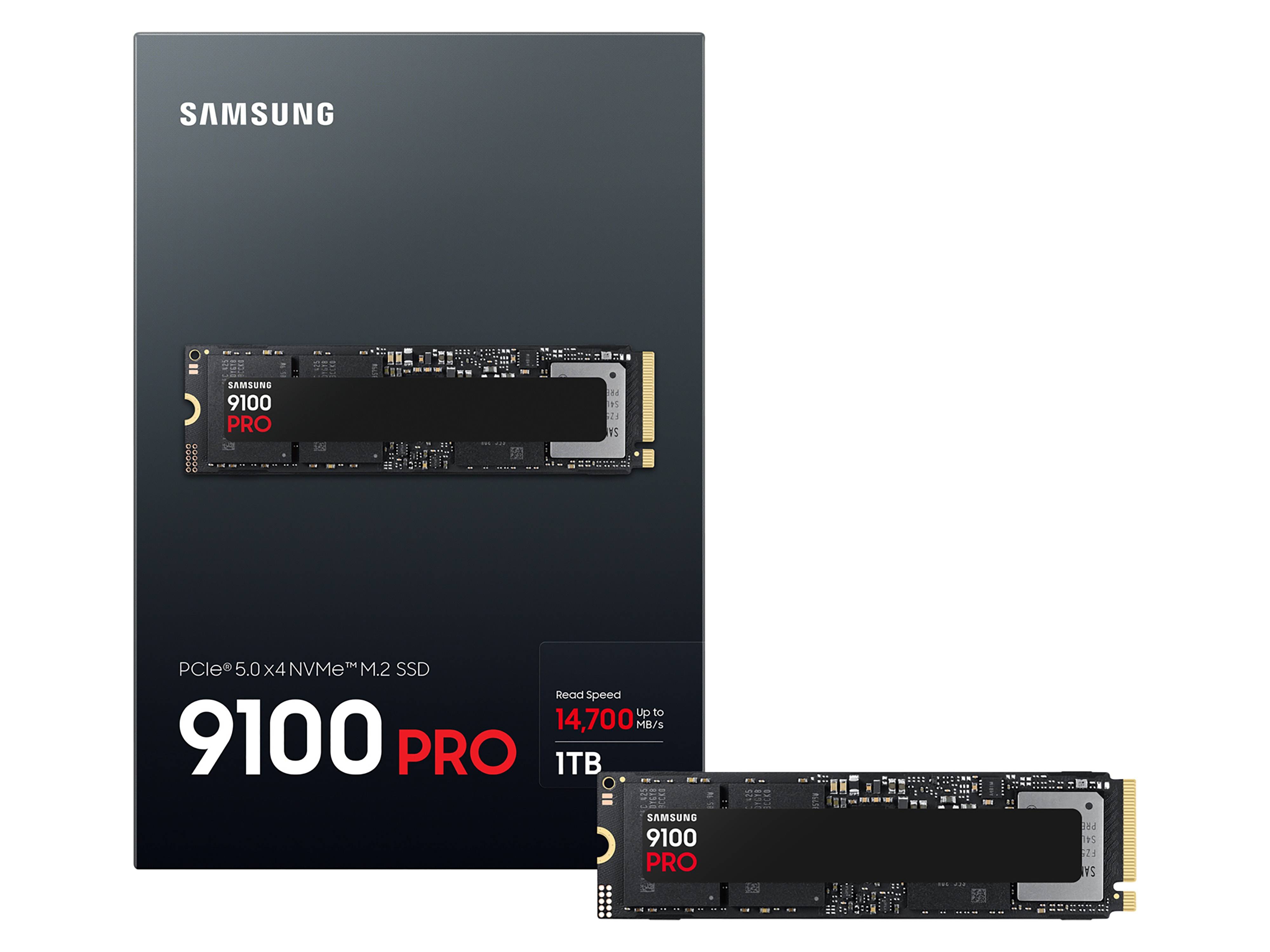 Samsung 9100 PRO MZ-VAP1T0 - SSD - verschlüsselt - 1 TB - intern - M.2 2280 - PCI Express 5.0 x4 (NVMe)