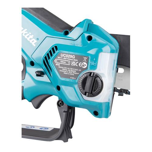 MAKITA UC029GZ - Akku-Astsäge (40V | 15,0 cm Schienenlänge | 8,00 m/s Kettengeschwindigkeit | inkl. Sägekette)