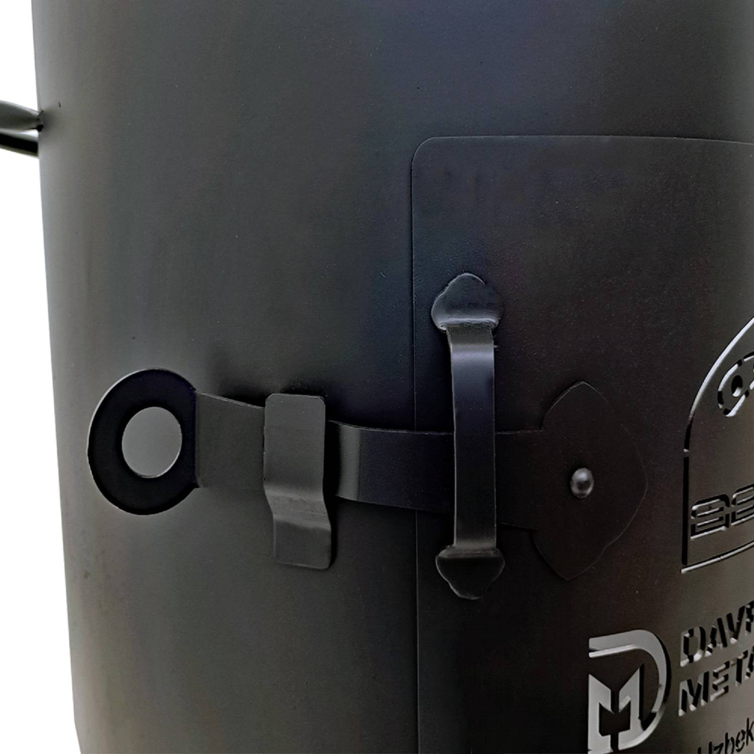 Utschak mit Kazan 12 L Set Kasan aus Gusseisen Schüreisen
