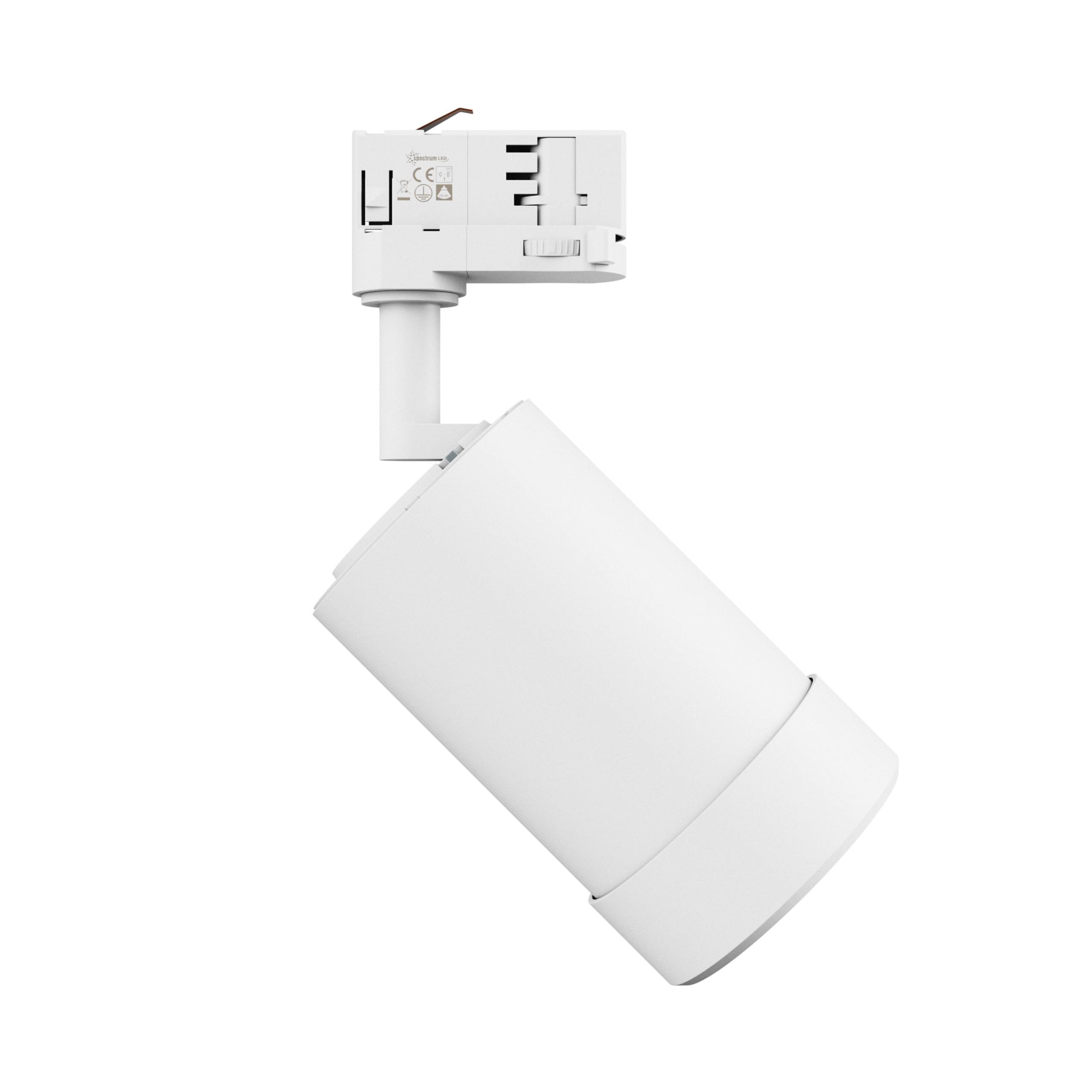 Spectrum LED 3-Phasen Stromschienenstrahler PAVA BASIC 20W 2225lm weiß 20-45° 3000-6000K CCT