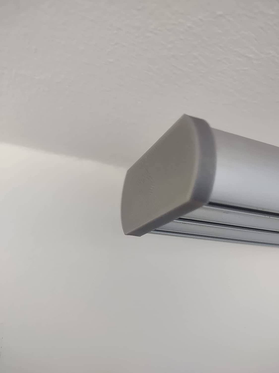 2x Ersatzteil Endkappe passend für IKEA Kvartal Laufleiste Kappe Abdeckung Schienensystem Vorhangschiene Zubehör Gardinenschiene