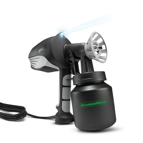 Hammersmith PaintBlast - professionelles Farbergebnis auf Knopfdruck - Farbsprühsystem mit 800ml Behälter - sparsame Lackierpistole mit LED Licht Hammersmith PaintBlast - professionelles Farbergebnis auf Knopfdruck - Farbsprühsystem mit 800ml Behälter - sparsame Lackierpistole mit LED Licht