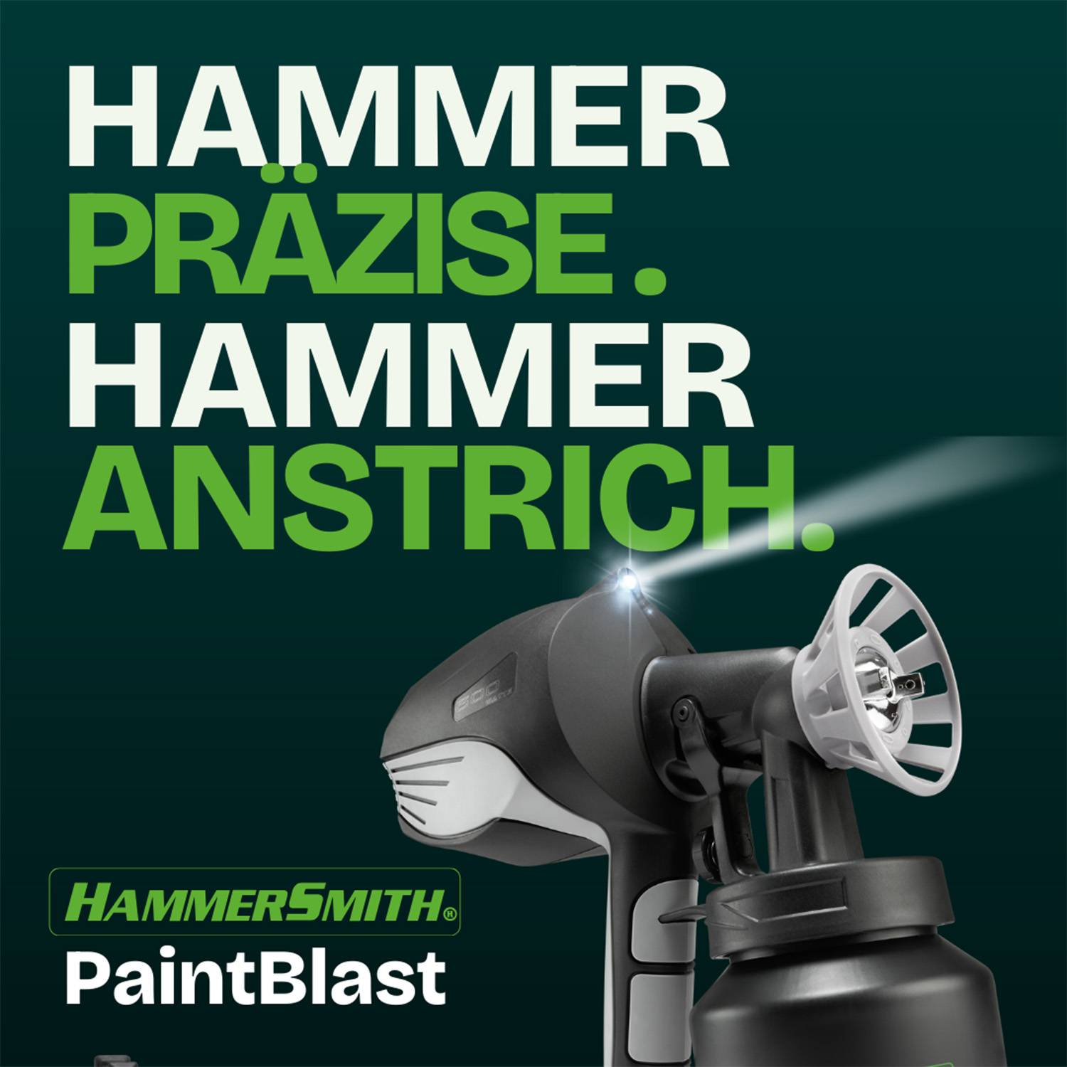 Hammersmith PaintBlast Ersatz Farbbehälter - Zubehör für Hammersmith PaintBlast Farbsprühsystem - Behälter für Lackierpistole - 800ml - inkl. De