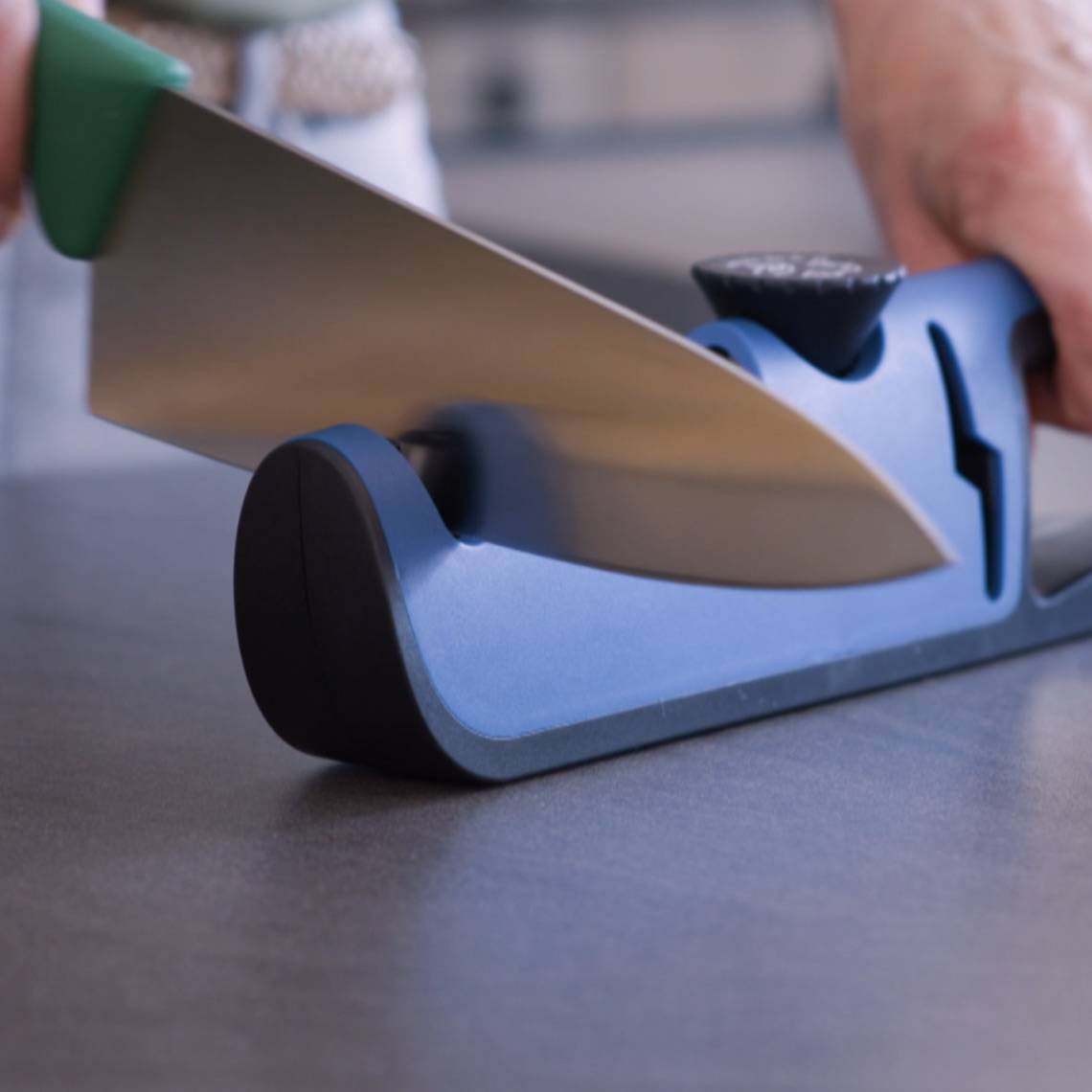 Livington Blade Star - Messerschärfer – Messer, Scheren, Gartengeräte schärfen - Individuell verstellbar - Grobschliff, Reparatur, Feinschliff &