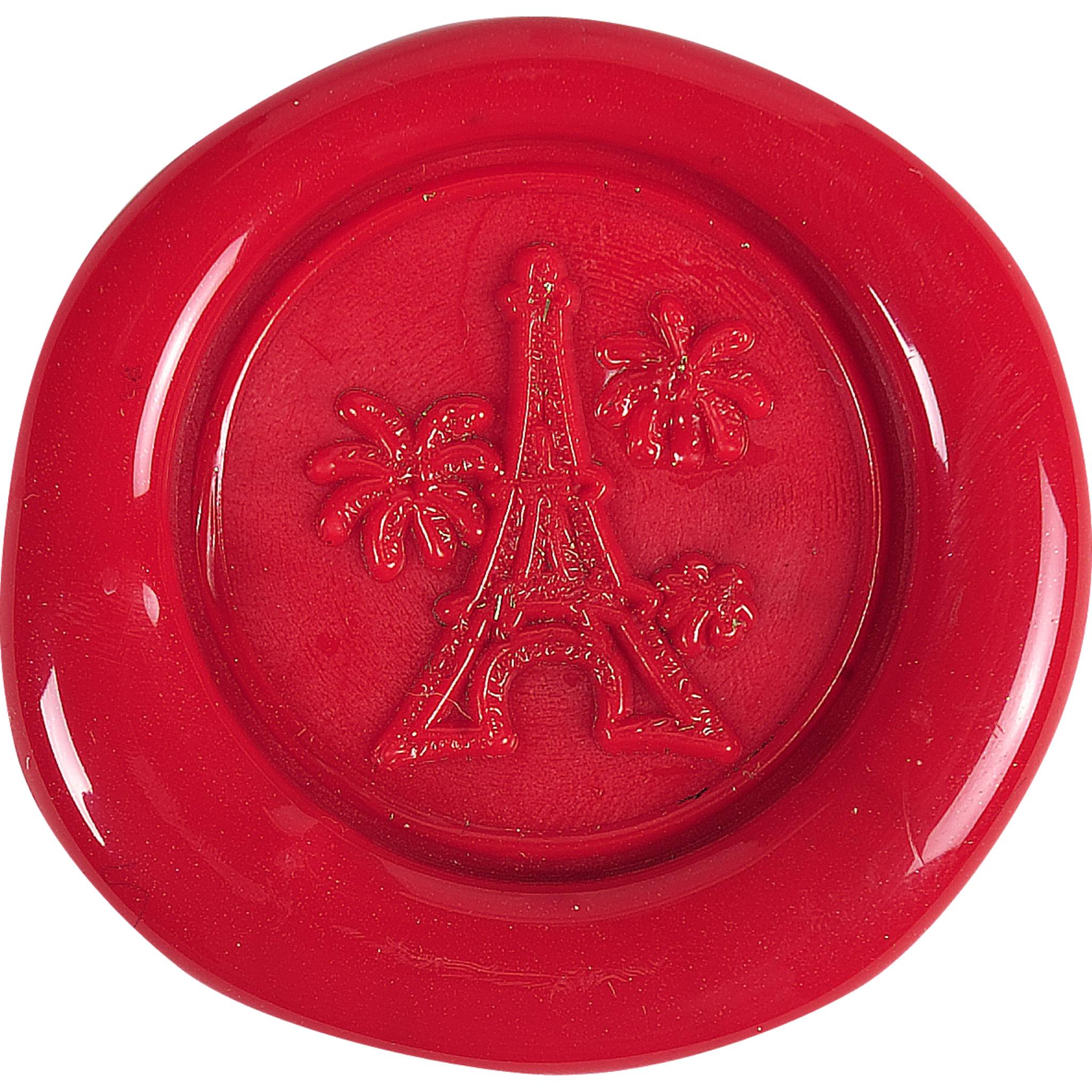 Jacques Herbin 3x Siegelplatte aus Messing, ø24mm - Eiffelturm - 40480T