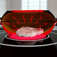 Livington Black Doubletta - Wendepfanne - Kochen, Braten, Backen, Grillen - geeignet für alle Herdarten - zwei Gerichten gleichzeitig - kein Livington Black Doubletta - Wendepfanne - Kochen, Braten, Backen, Grillen - geeignet für alle Herdarten - zwei Gerichten gleichzeitig - kein