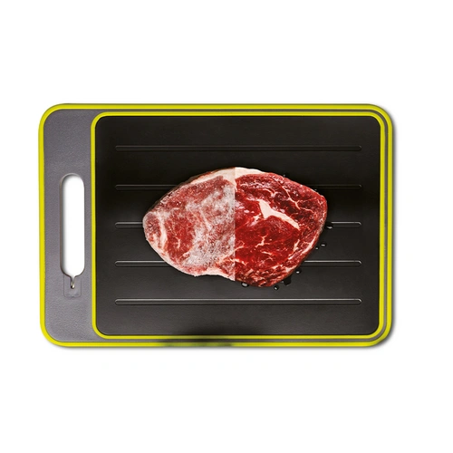 Livington Frost Away Schneidebrett mit Auftaufunktion, Messerschärfer und Gewürzreibe - Auftauplatte – Auftaubrett – beschleunigtes Auftauen v Livington Frost Away Schneidebrett mit Auftaufunktion, Messerschärfer und Gewürzreibe - Auftauplatte – Auftaubrett – beschleunigtes Auftauen v