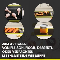 Livington Frost Away Schneidebrett mit Auftaufunktion, Messerschärfer und Gewürzreibe - Auftauplatte – Auftaubrett – beschleunigtes Auftauen v Livington Frost Away Schneidebrett mit Auftaufunktion, Messerschärfer und Gewürzreibe - Auftauplatte – Auftaubrett – beschleunigtes Auftauen v