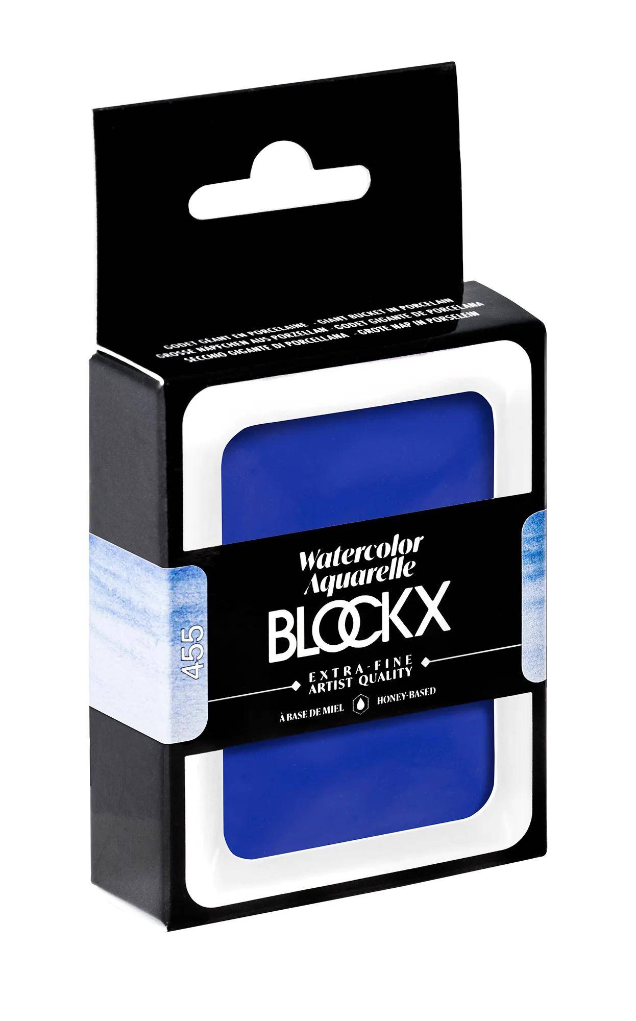 Blockx Aquarellfarbe, Kobaltblau - Großer Napf 18ml - Dunkelkobaltblau 45455BXC