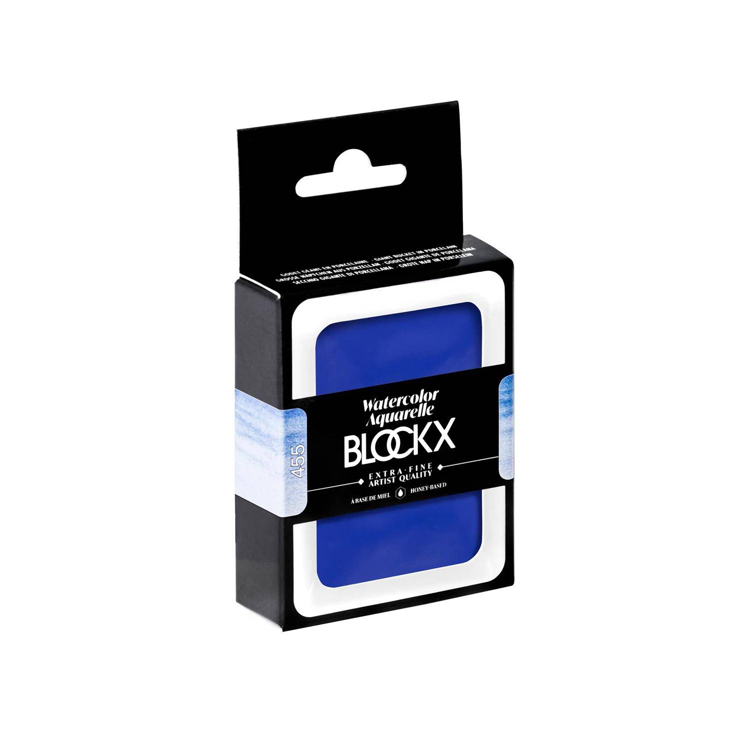 Blockx Aquarellfarbe, Kobaltblau - Großer Napf 18ml - Dunkelkobaltblau 45455BXC