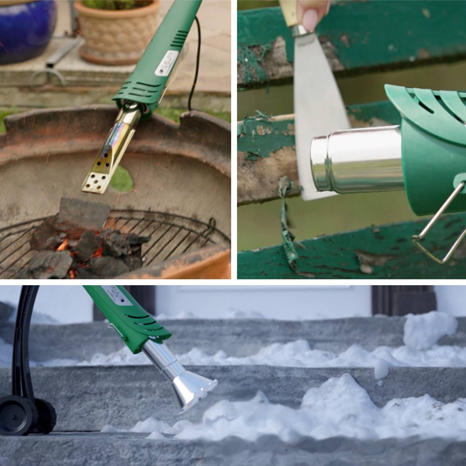 Hammersmith BionicBurner Düsenset | 3 teiliges Set | Fokus-, Spachtel und Breitstrahlaufsatz | geeignet für BionicBurner Heißluft-Unkrautbrenner