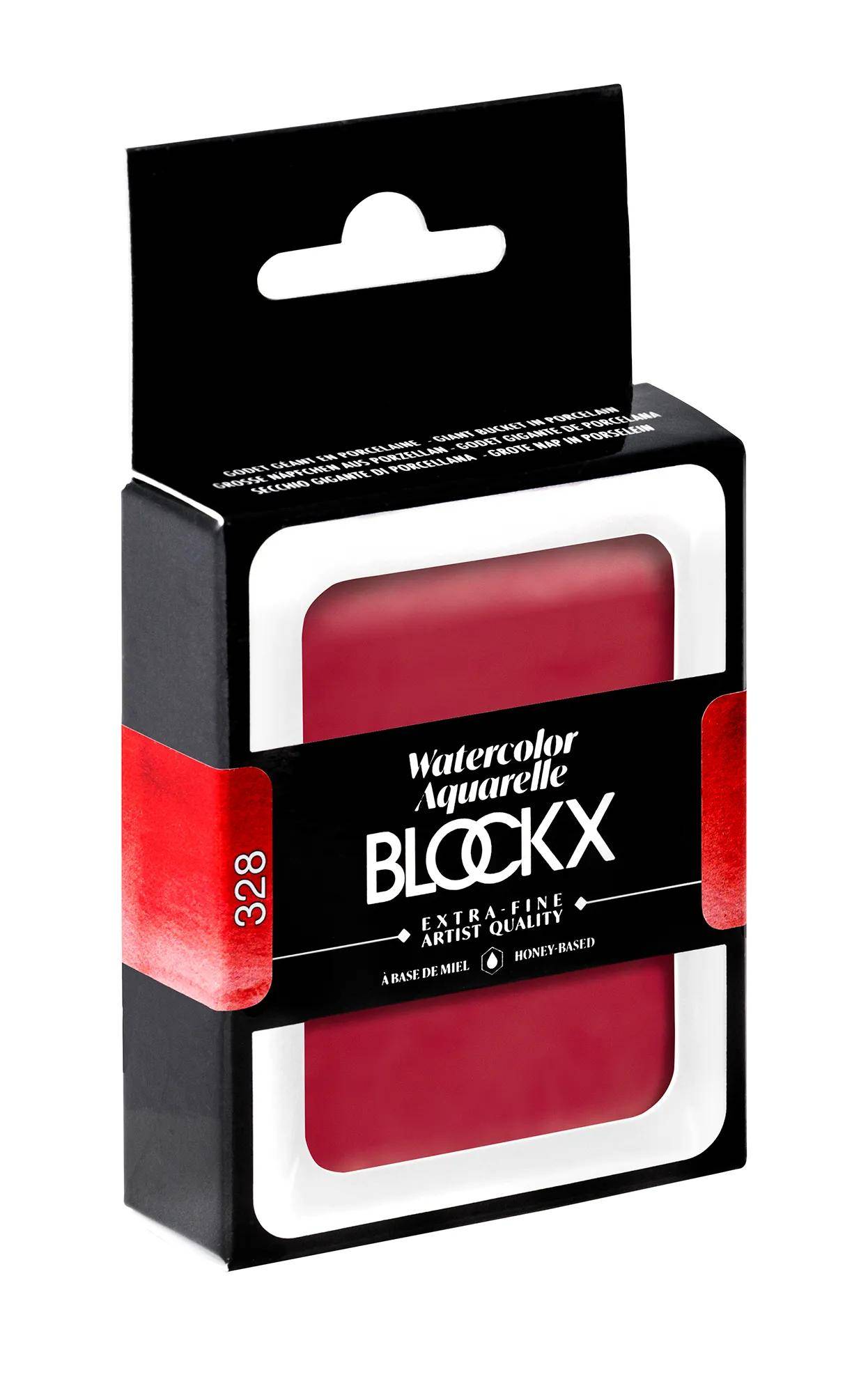 Blockx Aquarellfarbe, Rosalack - Großer Napf 18ml - Rosalack dunkel 45328BXC