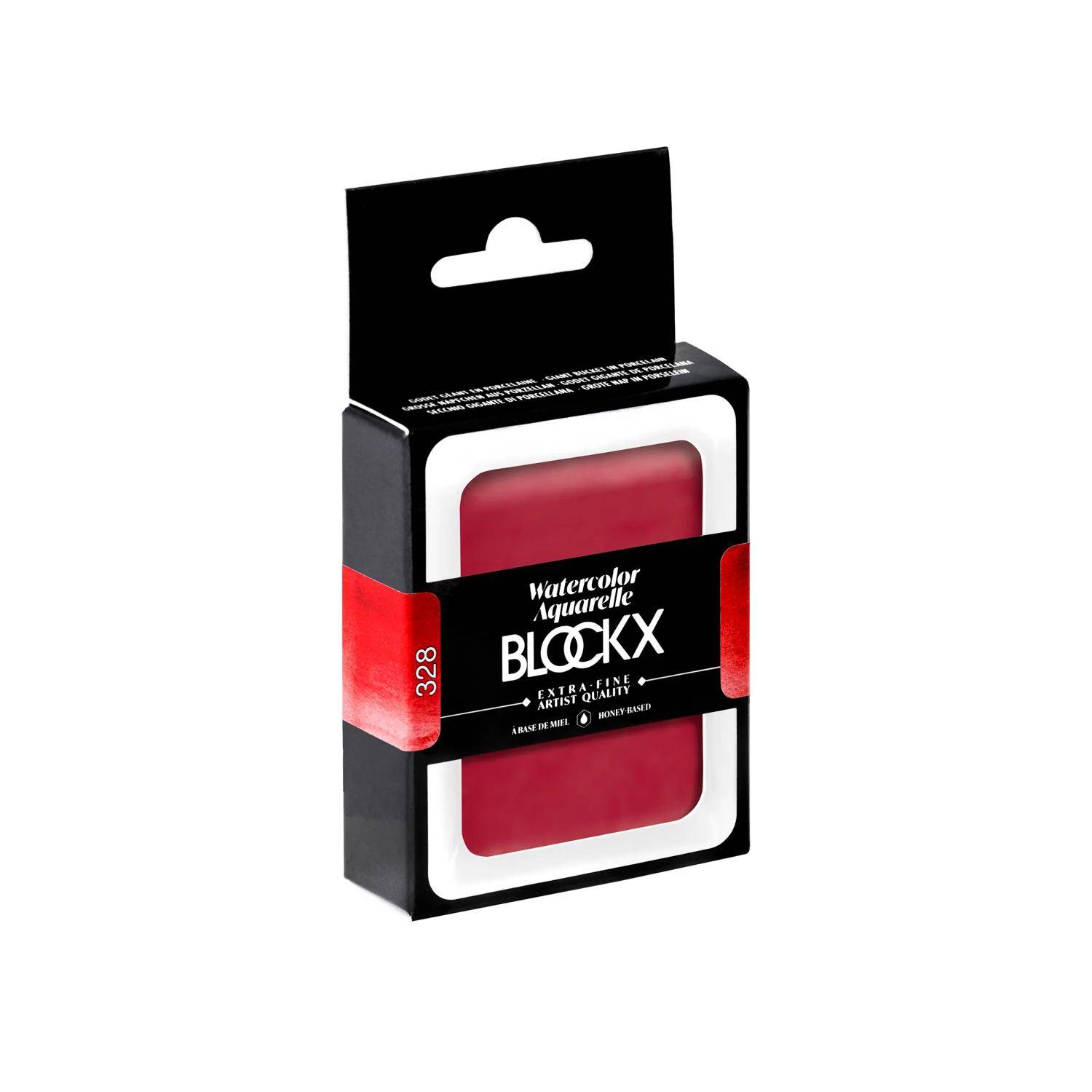 Blockx Aquarellfarbe, Rosalack - Großer Napf 18ml - Rosalack dunkel 45328BXC