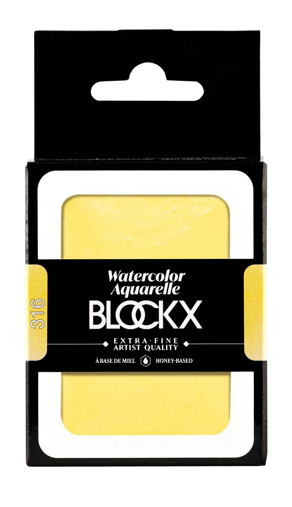 Blockx Aquarellfarbe, Nickelgelb - Großer Napf 18ml - Nickelgelb 45316BXC