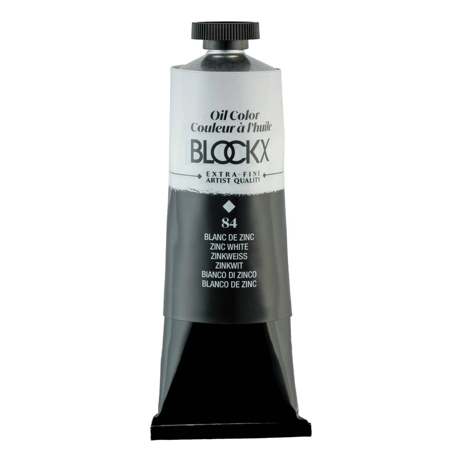 Blockx Ölfarbe, Zinkweiß - Tube 60ml - Zinkweiß 214084BXC