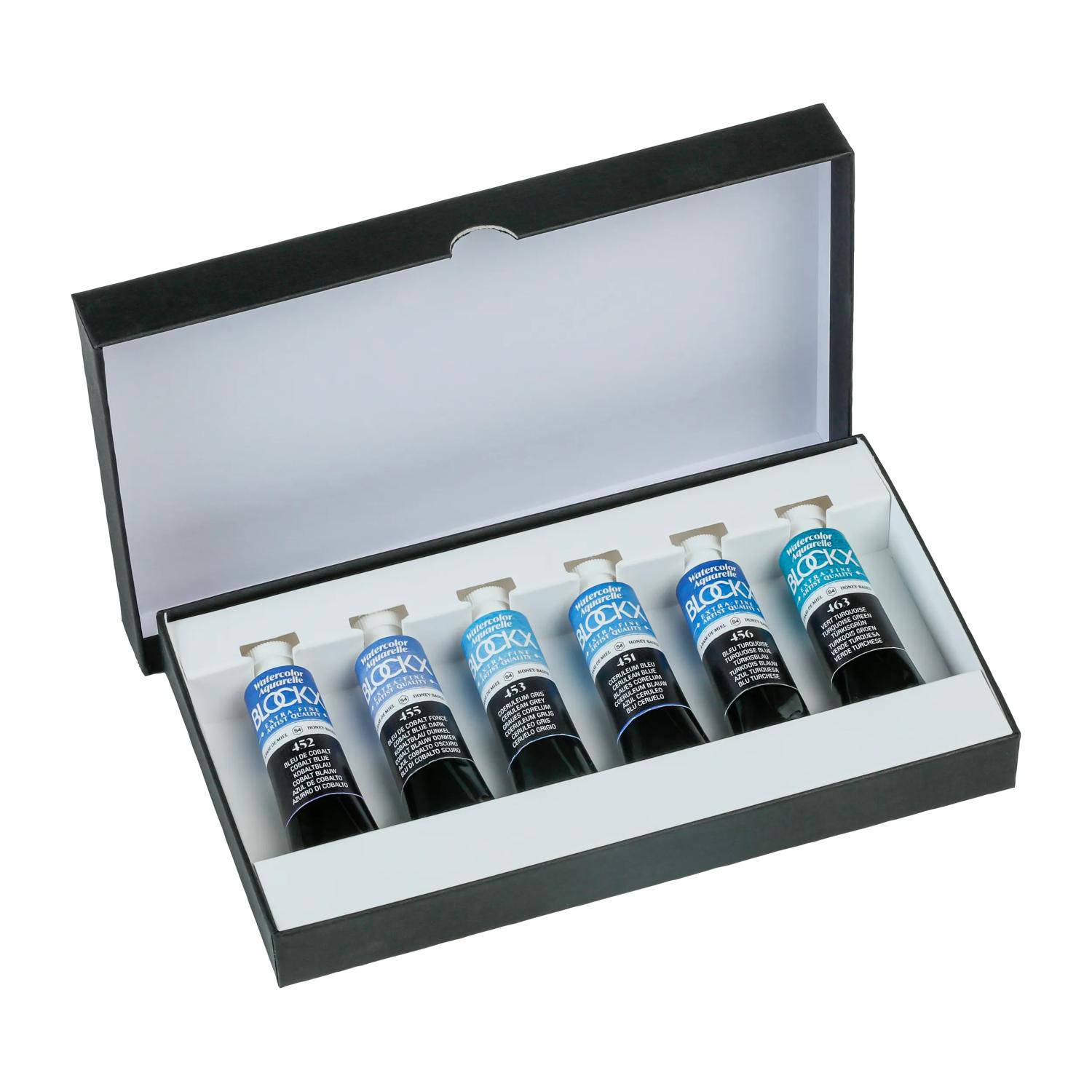 Blockx Aquarellfarbe, Set 6x Tuben 15ml Kobalt 44907BXC