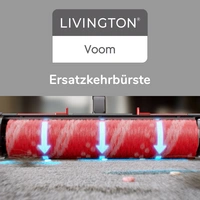 Livington Voom - Ersatzbürste für Turbo Akku-Besen - Original Voom Ersatzbürste - Bürstenrolle für gründliche Reinigung - Ersatzrolle für elekt Livington Voom - Ersatzbürste für Turbo Akku-Besen - Original Voom Ersatzbürste - Bürstenrolle für gründliche Reinigung - Ersatzrolle für elekt