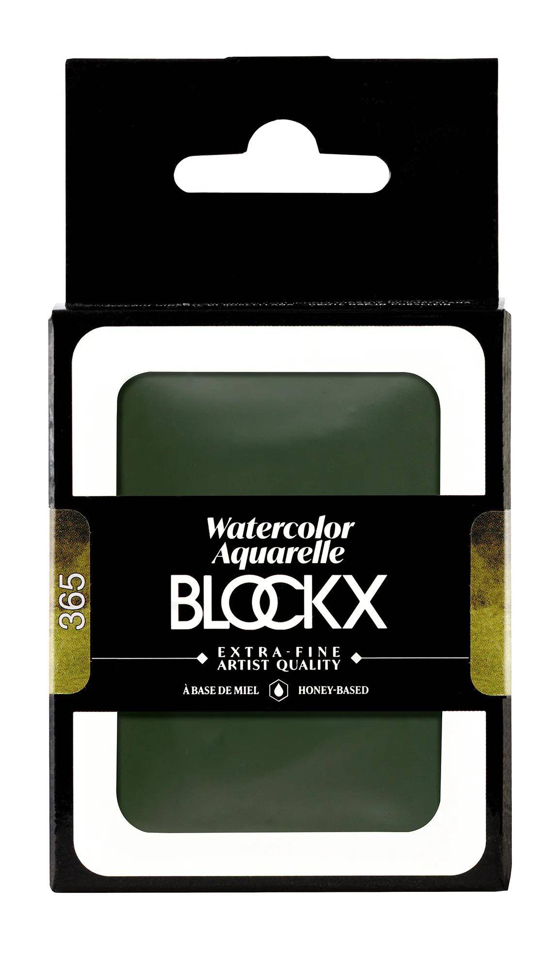 Blockx Aquarellfarbe, Olivengrün - Großer Napf 18ml - Olivgrün 45365BXC