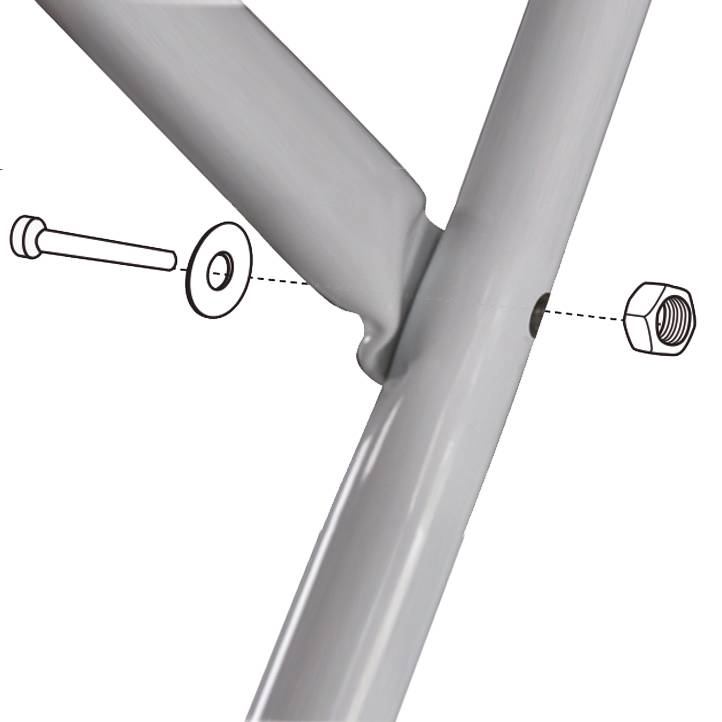 Sicherheitsleiter - Haushaltsleiter 4 Tritt –- Stehleiter mit Sicherheitsgeländer - rutschfesten Gummifläche - belastbar bis 150kg - Leiter