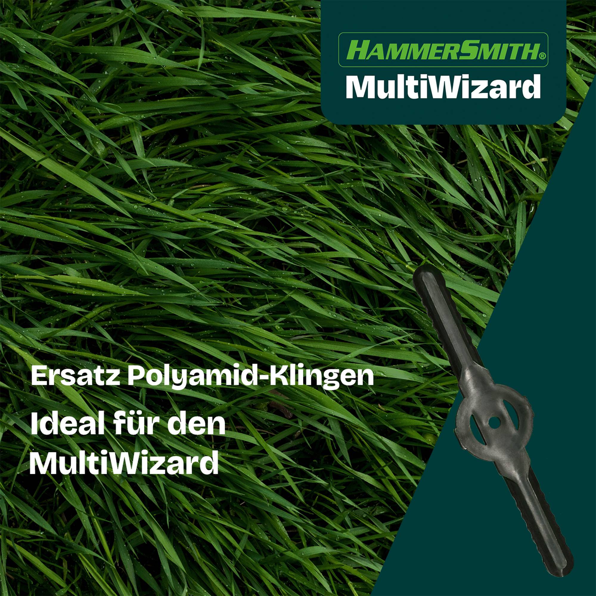Hammersmith MultiWizard Ersatzklingen - 40tlg. Set - 20 Polyamid-Klingen für feines Gras & Unkraut - 20 Nylon-Schneider für grobes Unkraut & Heckens