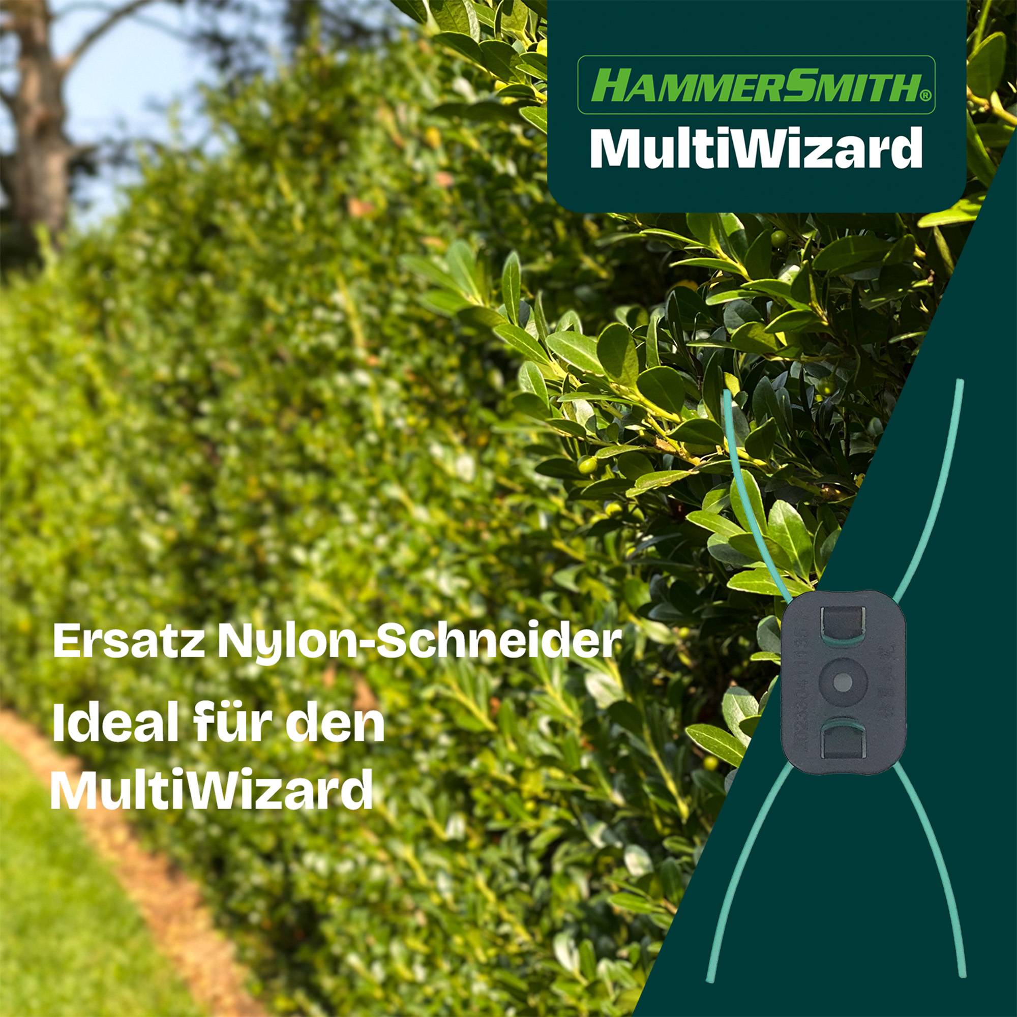 Hammersmith MultiWizard Ersatzklingen - 40tlg. Set - 20 Polyamid-Klingen für feines Gras & Unkraut - 20 Nylon-Schneider für grobes Unkraut & Heckens
