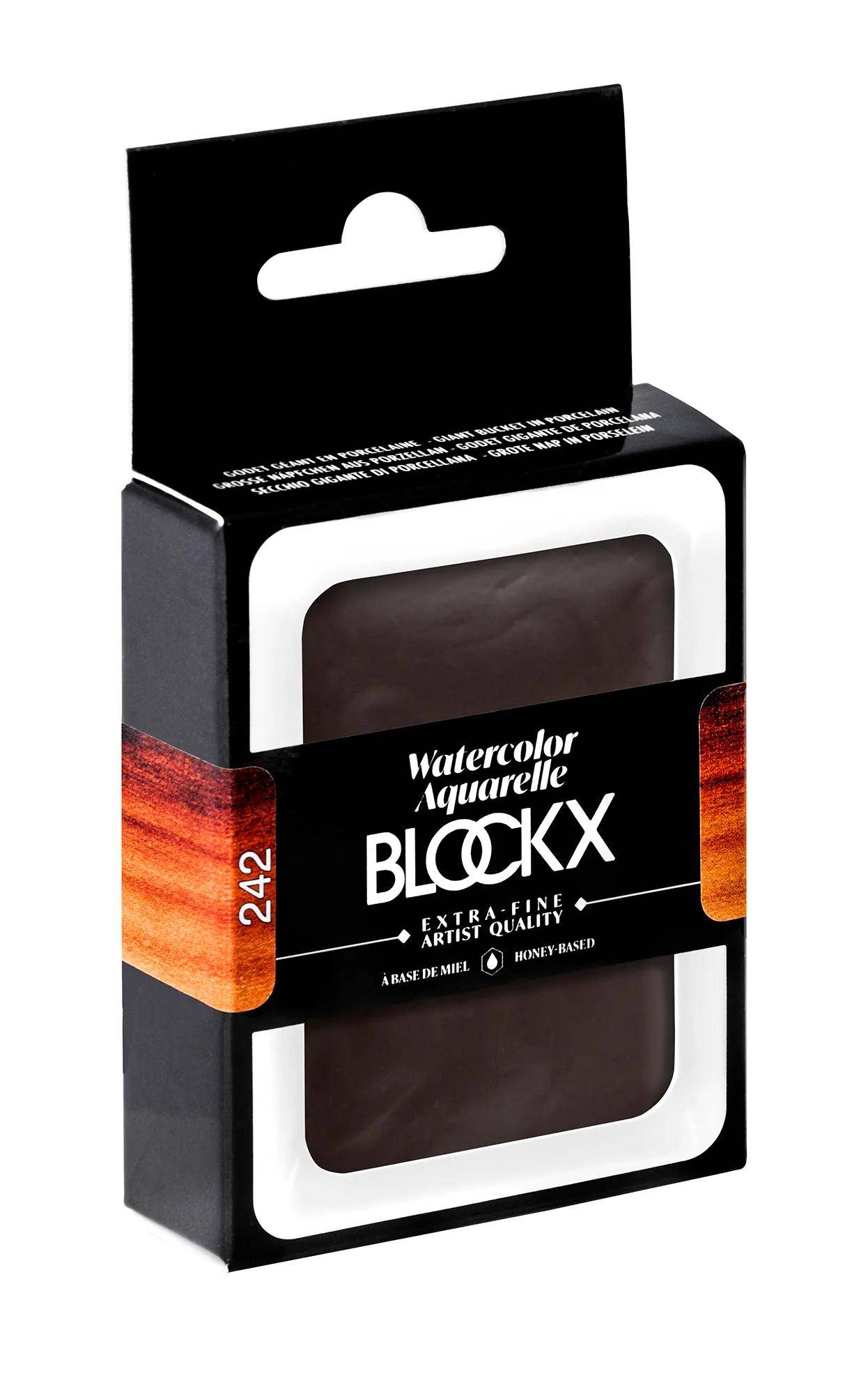 Blockx Aquarellfarbe, Großer Napf 18ml Marsbraun transparent 45242BXC