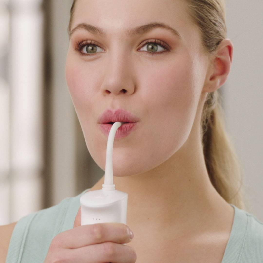 CorpCare Miracle Smile - Elektrische Munddusche - Zahnreinigung - Zahnhygiene - Kabellose Zahndusche - Mundhygiene