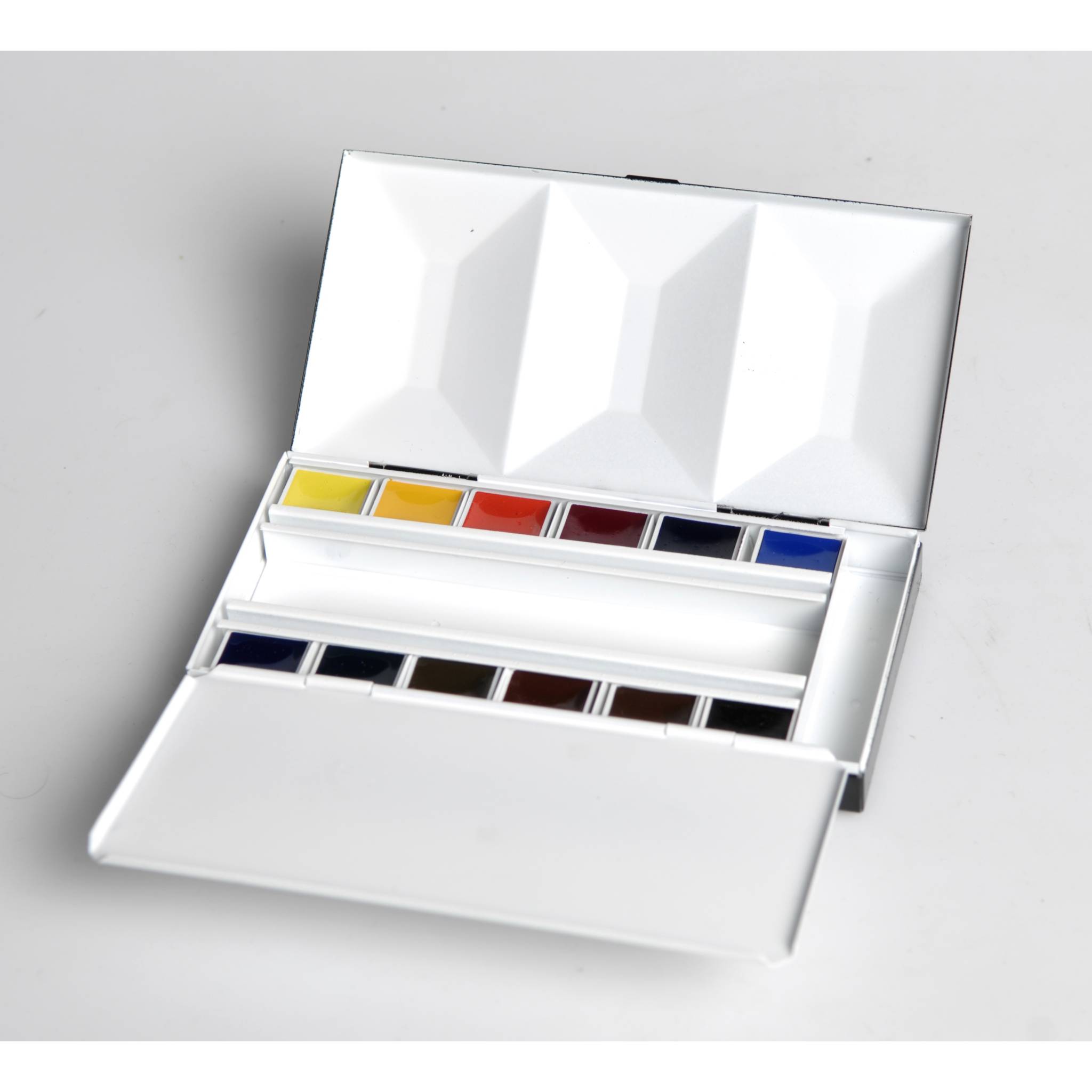 Blockx Aquarellfarben, Zierkasten mit 12 halben Näpfchen 41512BXC