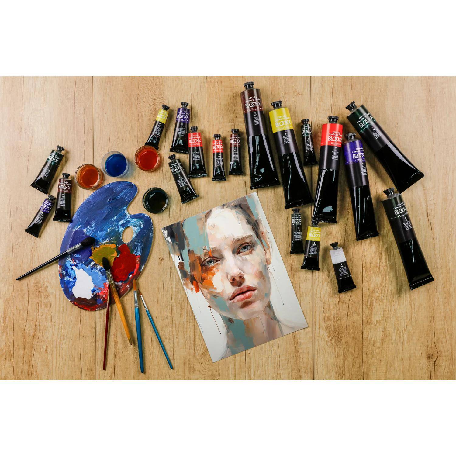 Blockx 3x Ölfarbe, Rot Blockx -Tube 35ml - Rot Blockx 213422BXC