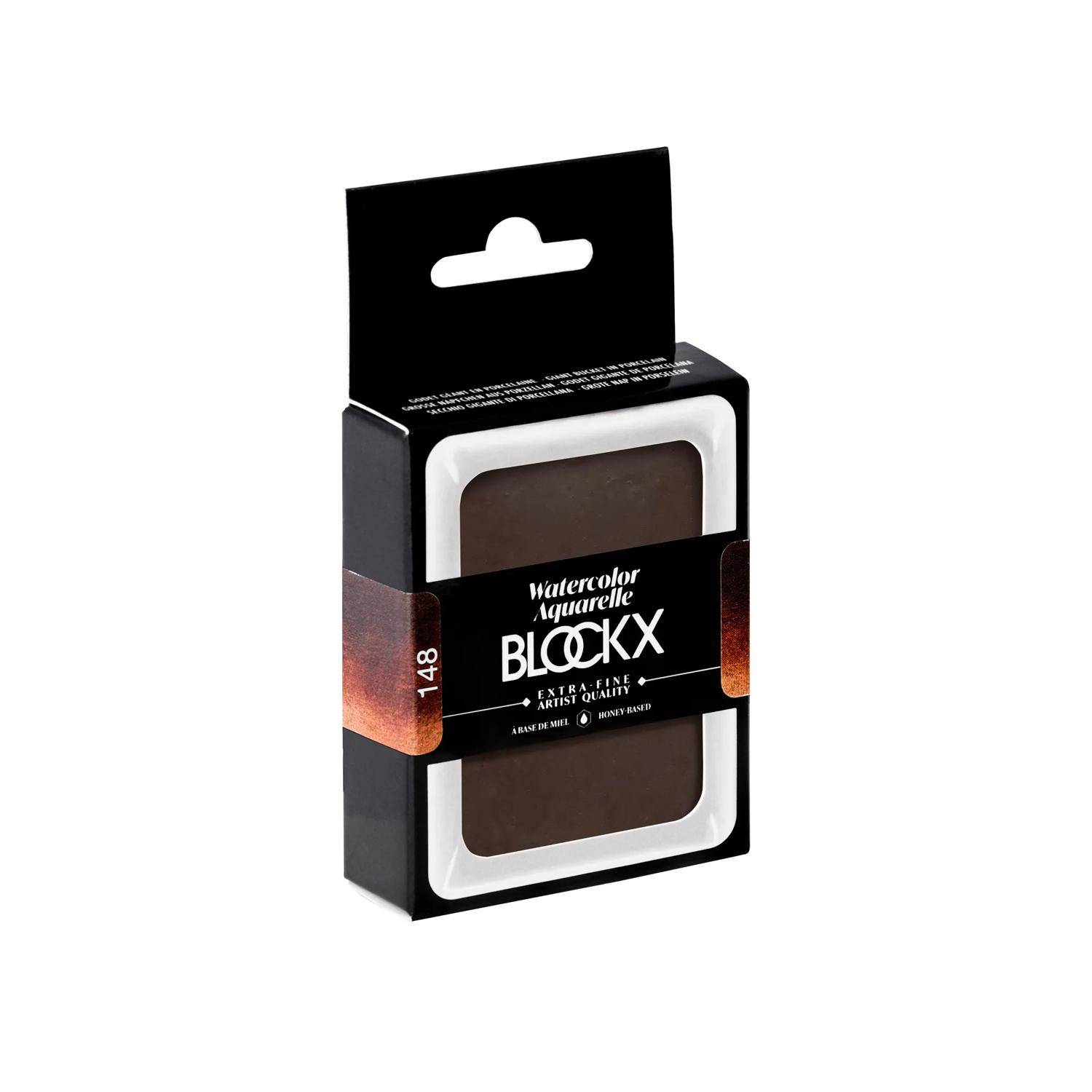 Blockx Aquarellfarbe, Umbra gebrannt - Großer Napf 18ml - Umbra 45148BXC