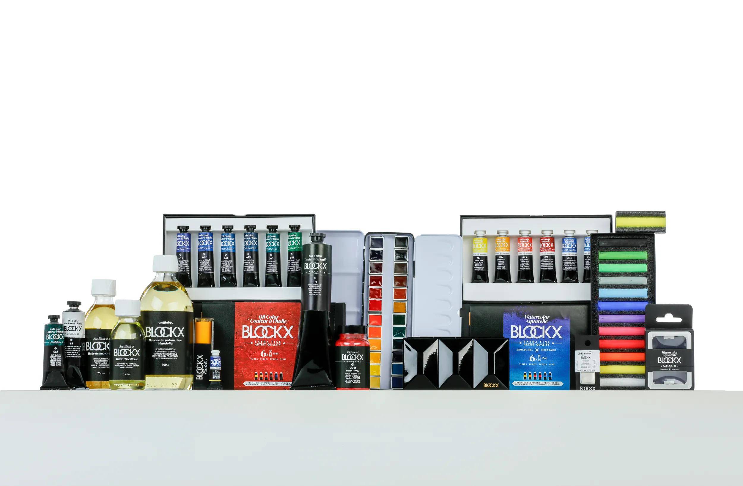 Blockx Box mit 12 Pastellkreiden, 12x9 cm, sortiert 12912ABXC