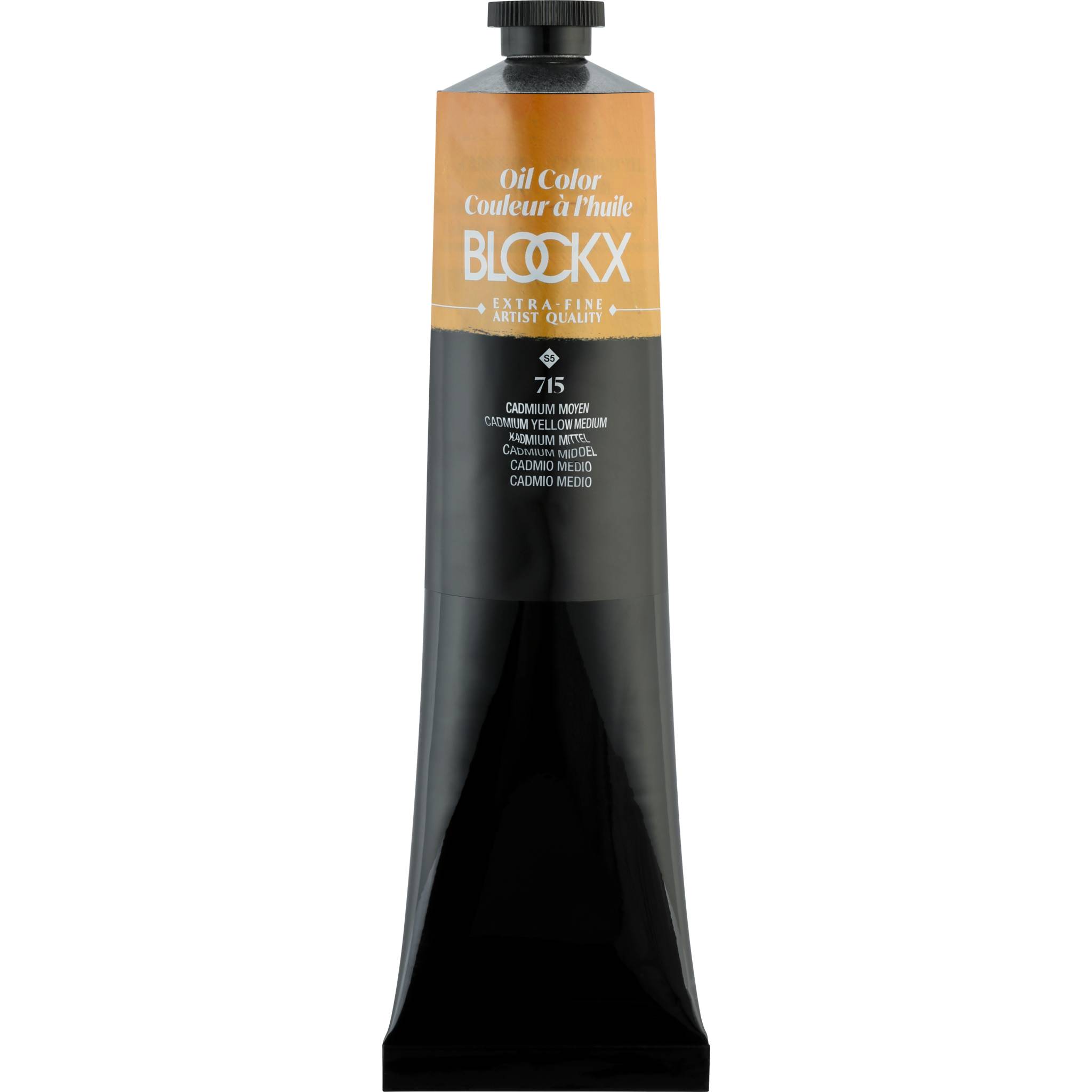 Blockx Ölfarbe, Kadiumgelb mittel - Tube 200ml - Cadmium Mittel 216715BXC