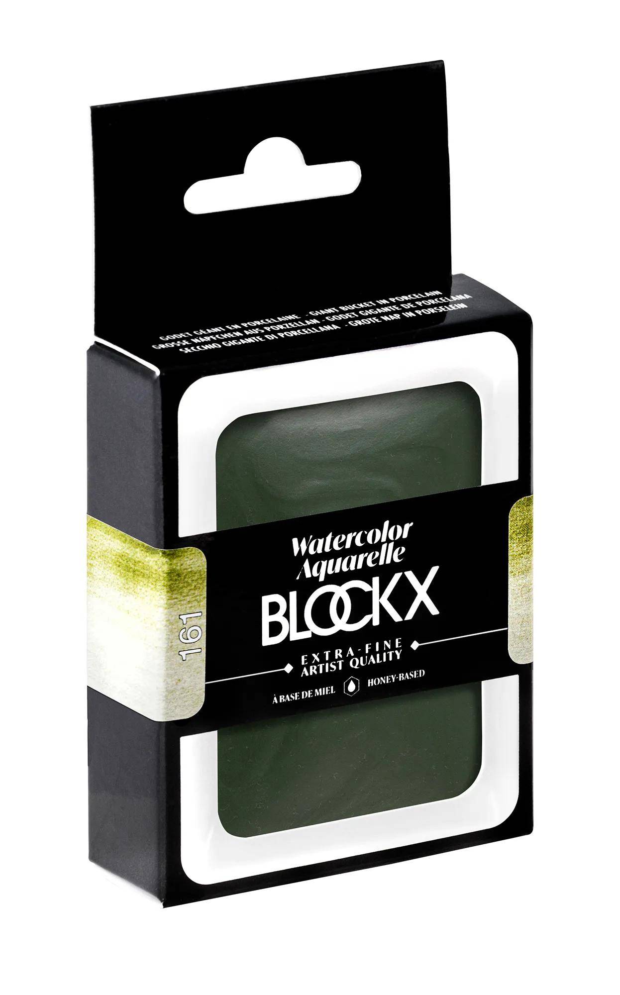Blockx Aquarellfarbe, Grüne Erde - Großer Napf 18ml - Grüne Erde 45161BXC