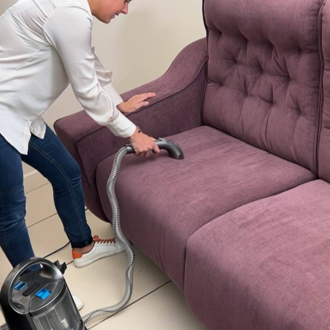 Livington StainEx Portables - Nass-Reinigungssystem - Polsterreiniger - Teppichreiniger mit Dualkammer - Nassauger - Waschsauger