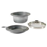 Livington WonderPot 4-in-1 Multifunktionstopf – 28 cm – Bratpfanne, Schmortopf, Kochtopf & Wärmesystem in Einem Livington WonderPot 4-in-1 Multifunktionstopf – 28 cm – Bratpfanne, Schmortopf, Kochtopf & Wärmesystem in Einem